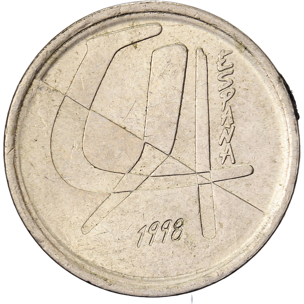 Spain, Juan Carlos I, 5 Pesetas, 1998, Madrid, Aluminum-Bronze, AU(50-53)