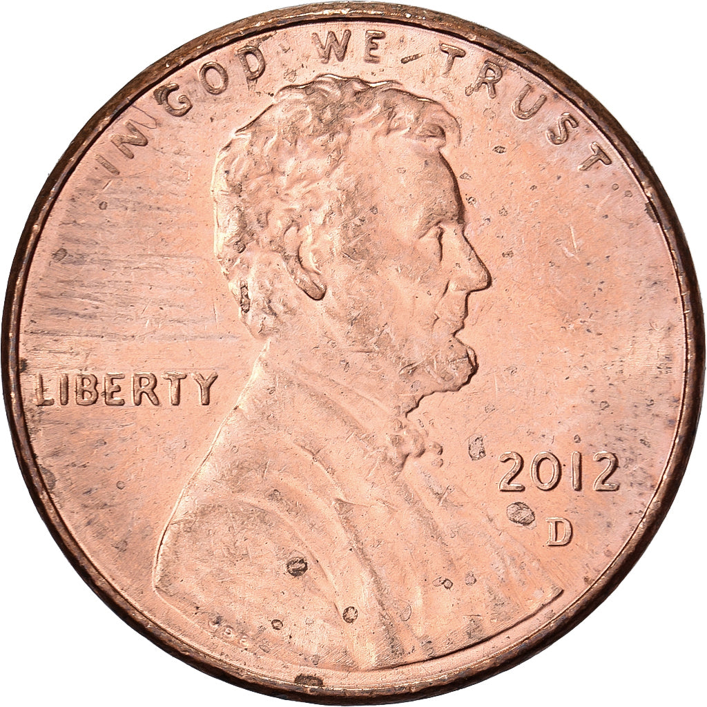 Verenigde Staten, Cent, Lincoln Cent, 2012, Denver, Copper Plated Zinc, PR+