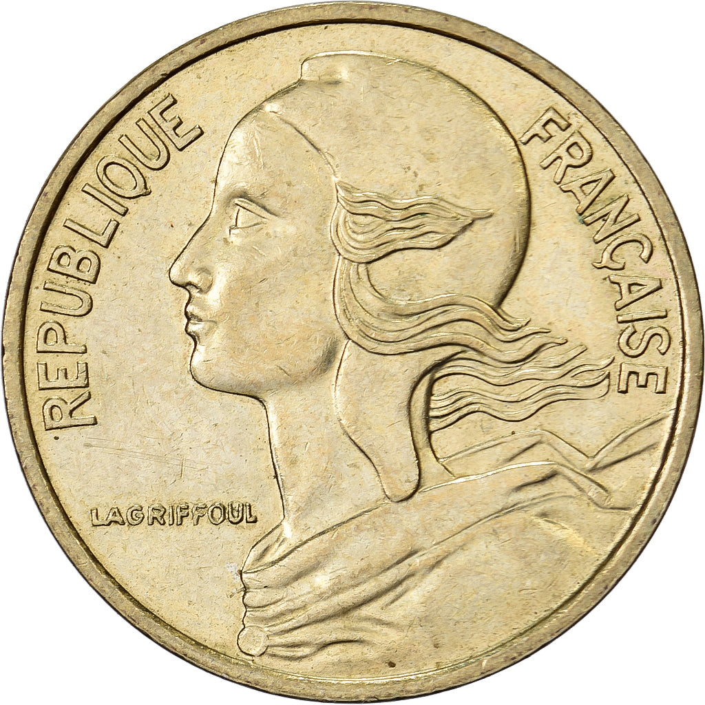 França, 5 Centimes, Marianne, 1986, Paris, Alumínio-Bronze, EF(40-45)