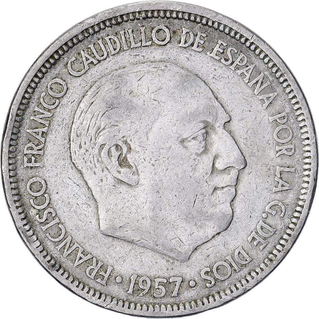 Spanien, Caudillo and regent, 5 Pesetas, 1960, Kupfer-Nickel, S, KM:786