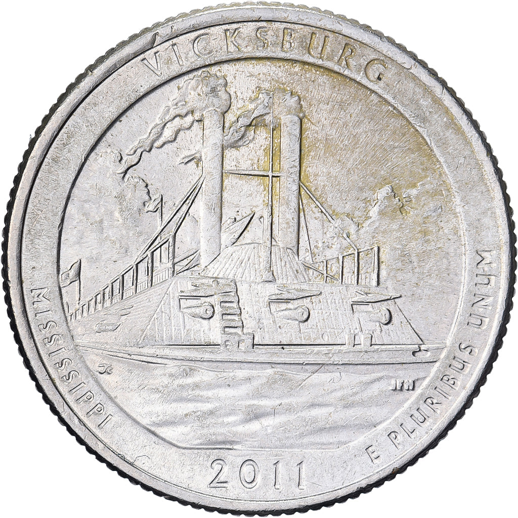 USA, Quarter, 2011, Denver, Miedź-Nikiel powlekany miedzią, AU(55-58)