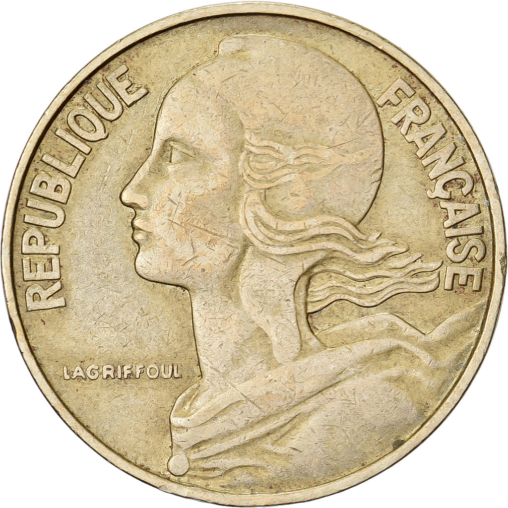 Frankreich, 20 Centimes, Marianne, 1971, Paris, Aluminum-Bronze, SS