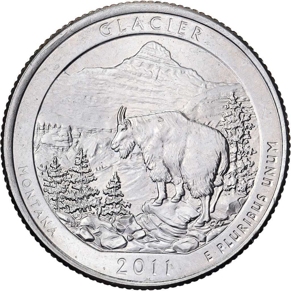 United States, Quarter, 2011, Philadelphia, Glacier, National Park, Montana