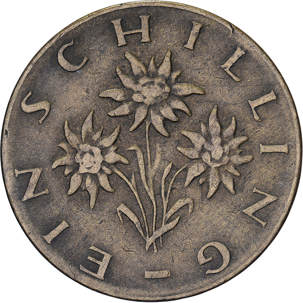 Austria, Schilling, 1959, Aluminio - bronce, BC+, KM:2886