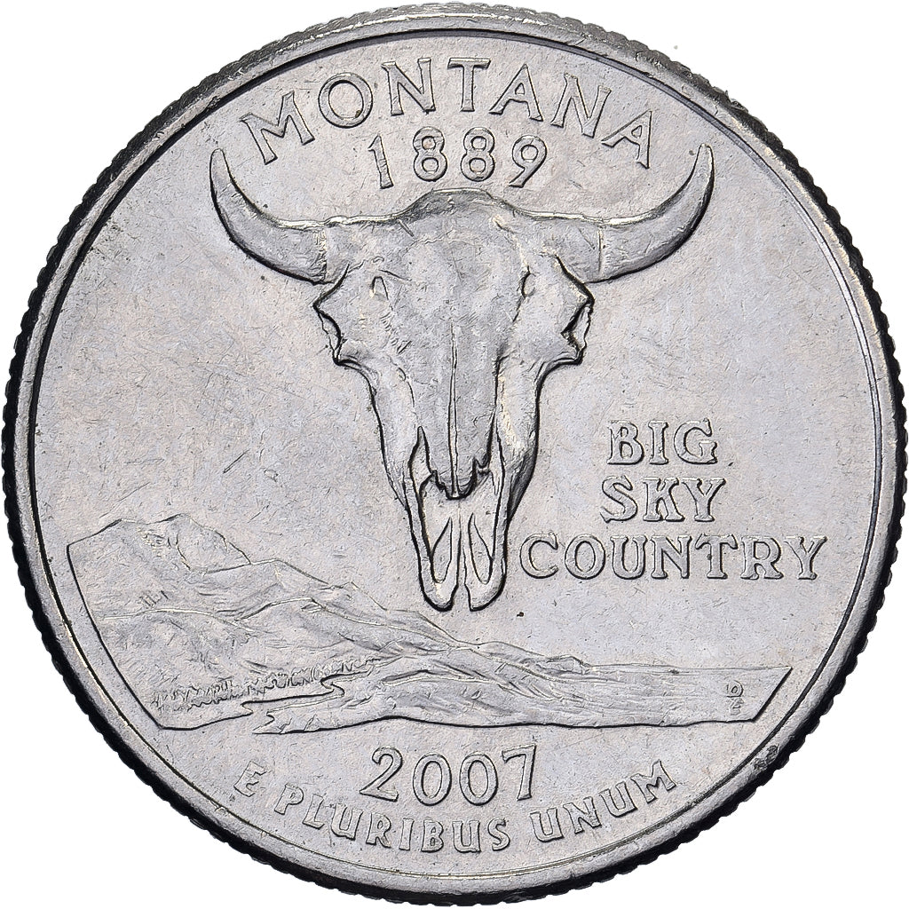 Verenigde Staten, Quarter, Quarter Dollar, 2007, Denver, Montana 1887