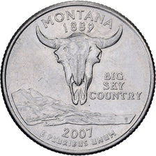 United States, Quarter, Quarter Dollar, 2007, Denver, Montana 1887