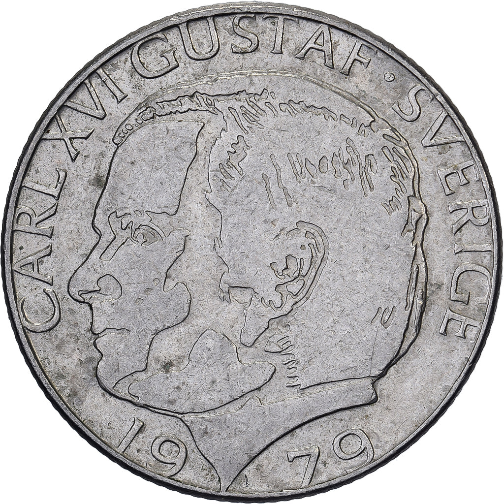 Suède, Carl XVI Gustaf, Krona, 1979, Cupronickel plaqué cuivre, TTB, KM:852