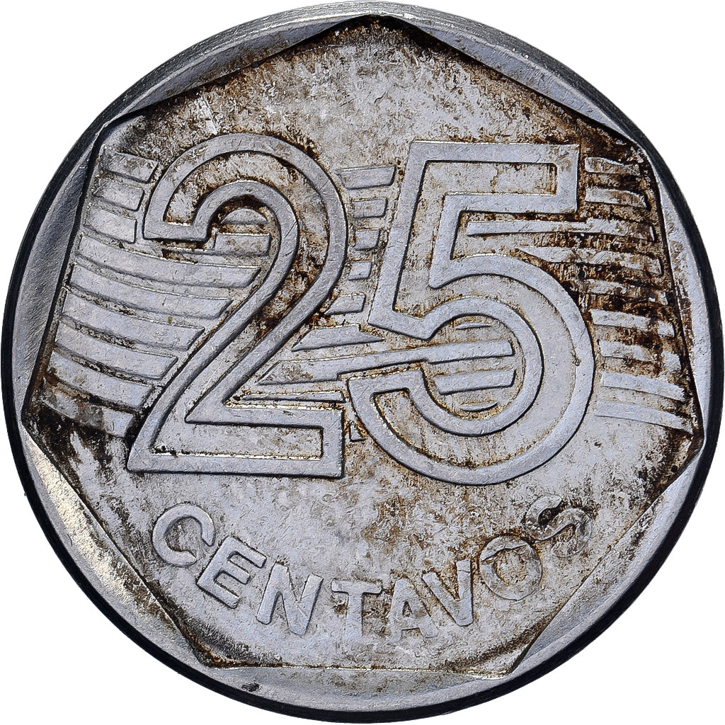 Brazylia, 25 Centavos, 1994, Stal nierdzewna, EF(40-45), KM:634