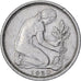 République fédérale d'Allemagne, 50 Pfennig, 1980, Munich, Cupro-nickel
