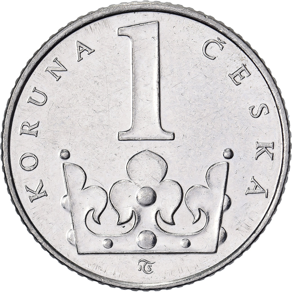 República Checa, Koruna, 1993, Aço Niquelado, EF(40-45), KM:7