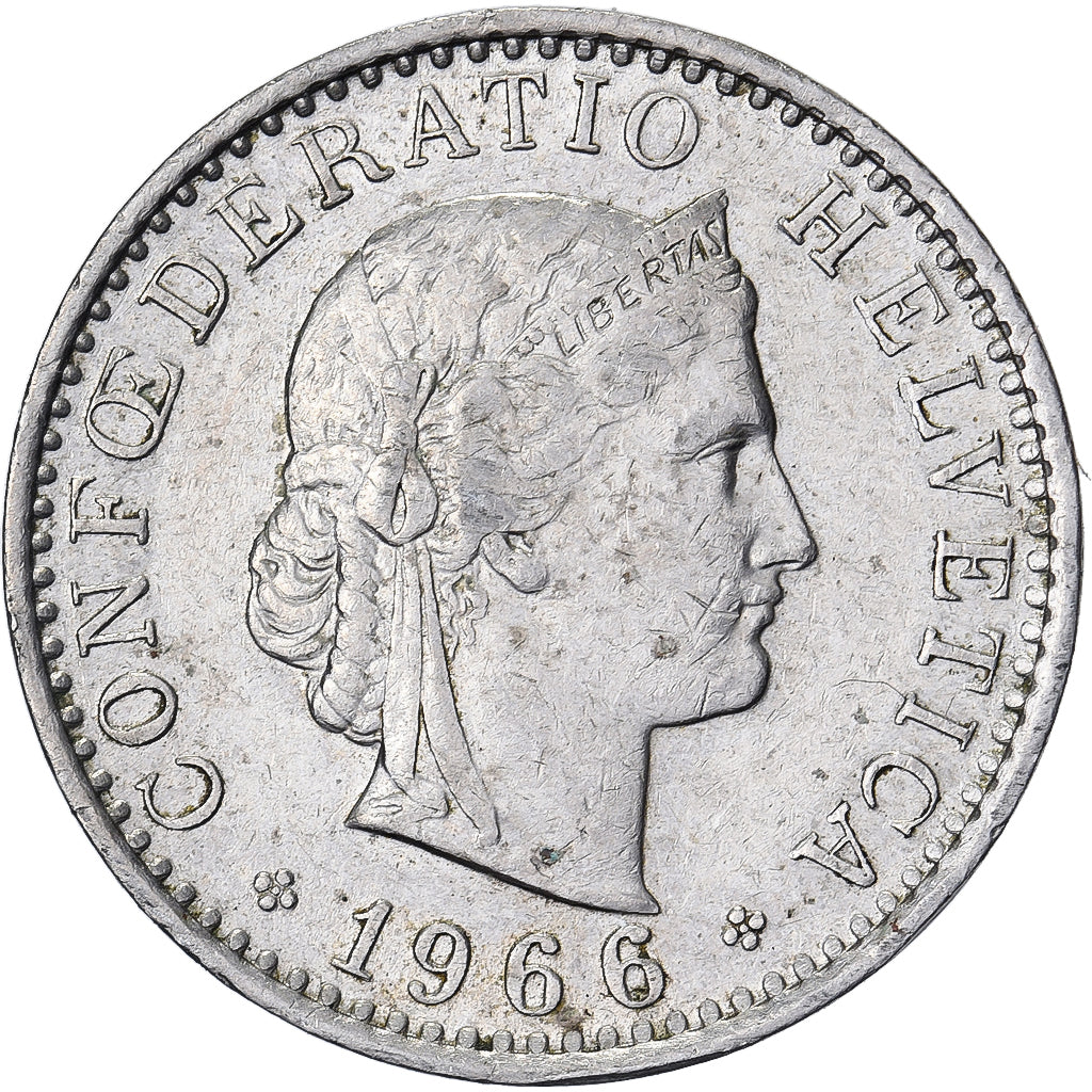 Suisse, 20 Rappen, 1966, Bern, Cupro-nickel, TTB, KM:29a