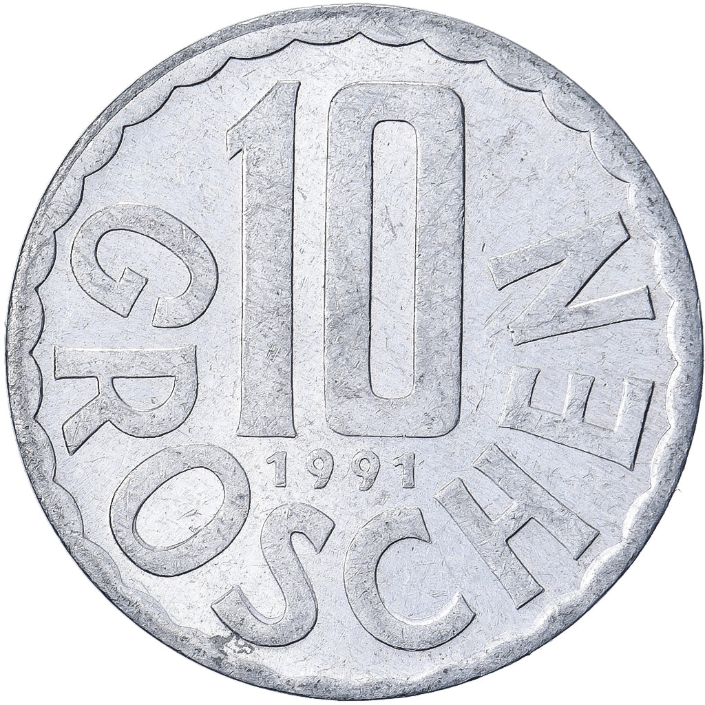 Autriche, 10 Groschen, 1991, Vienne, Aluminium, SUP, KM:2878