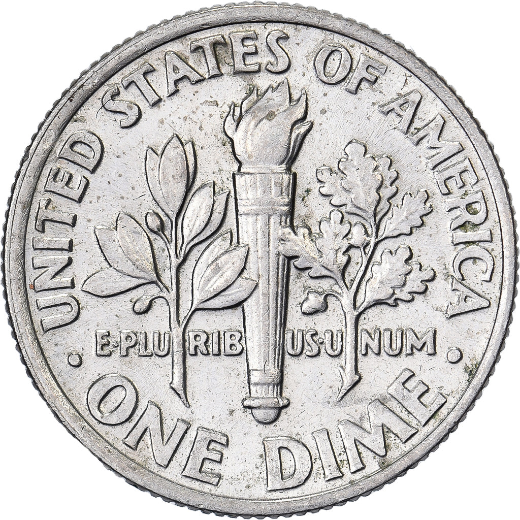 États-Unis, Dime, Roosevelt Dime, 1986, U.S. Mint, Cupronickel plaqué cuivre