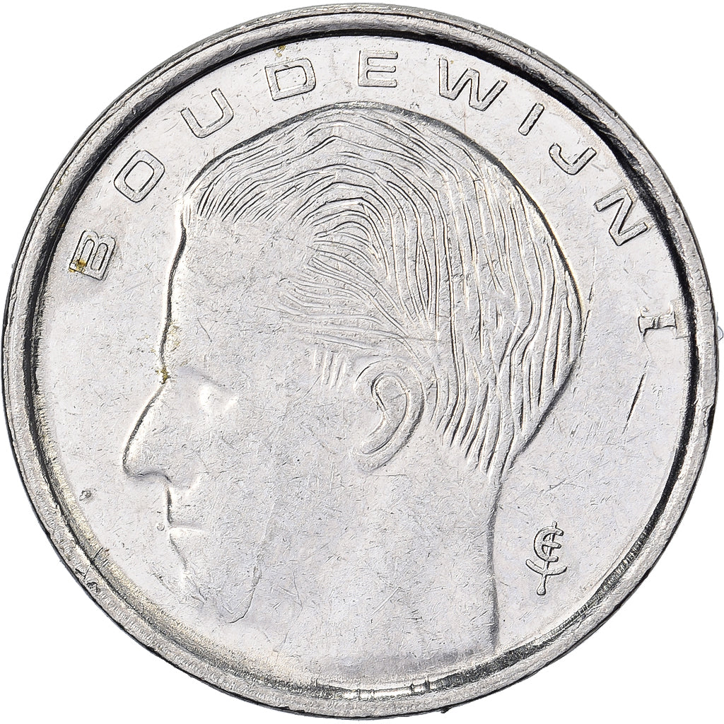 België, Franc, 1991, Paris, Nickel Plated Iron, ZF, KM:170