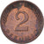 Federal Republic of Germany, 2 Pfennig, 1982, Munich, Copper Plated Steel