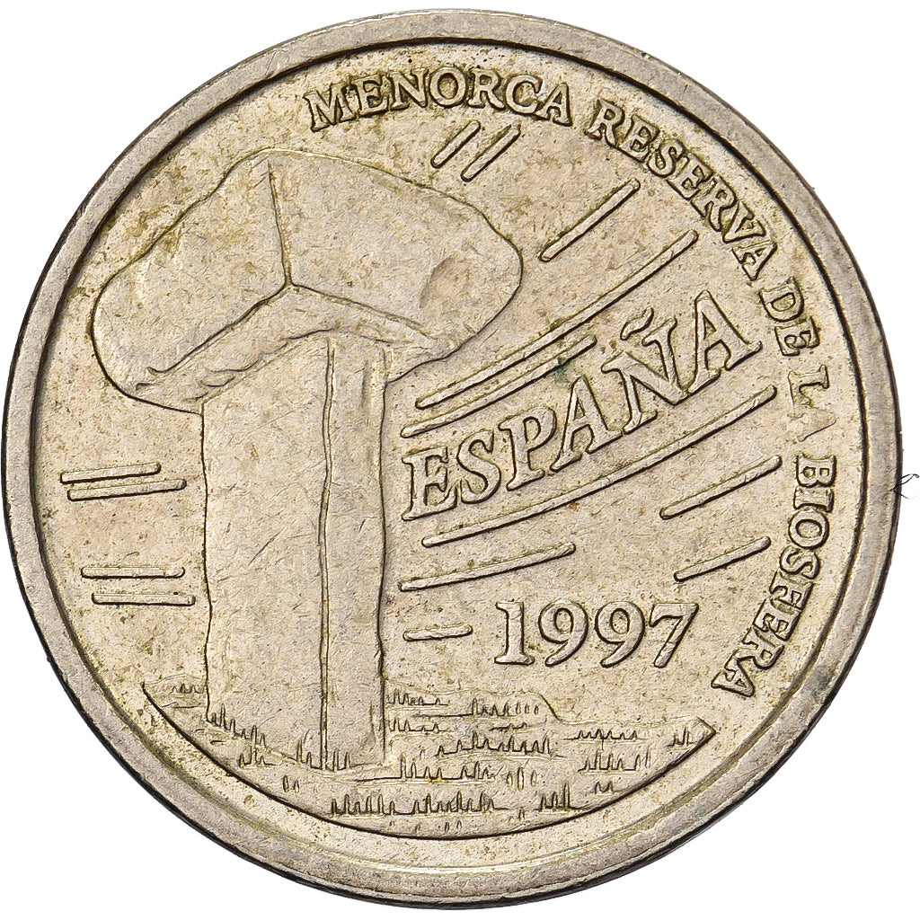 Spagna, Juan Carlos I, 5 Pesetas, 1997, Madrid, Alluminio-bronzo, BB, KM:981