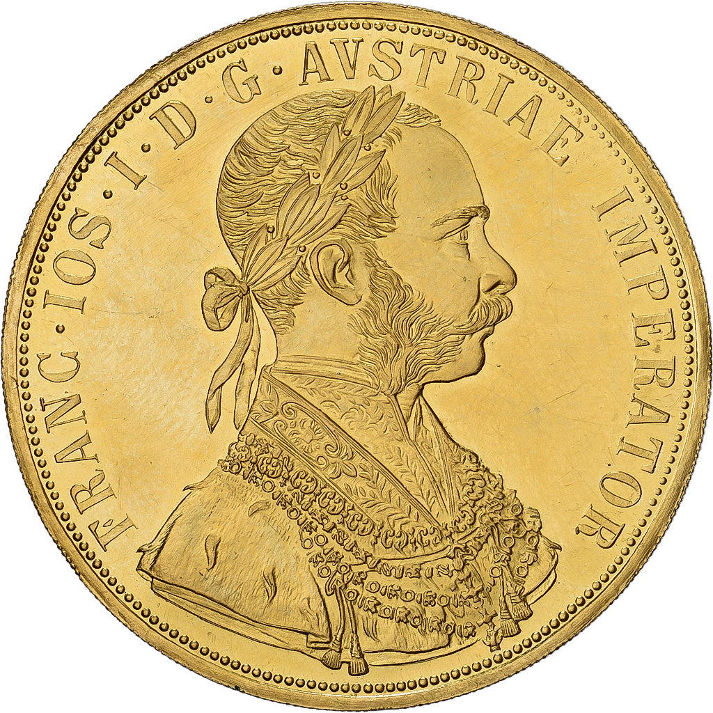 Austria, Franz Joseph I, 4 Ducat, 1915, Vienna, Gold, AU(55-58), KM:2276