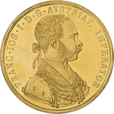 Austria, Franz Joseph I, 4 Ducat, 1915, Vienna, Gold, AU(55-58), KM:2276
