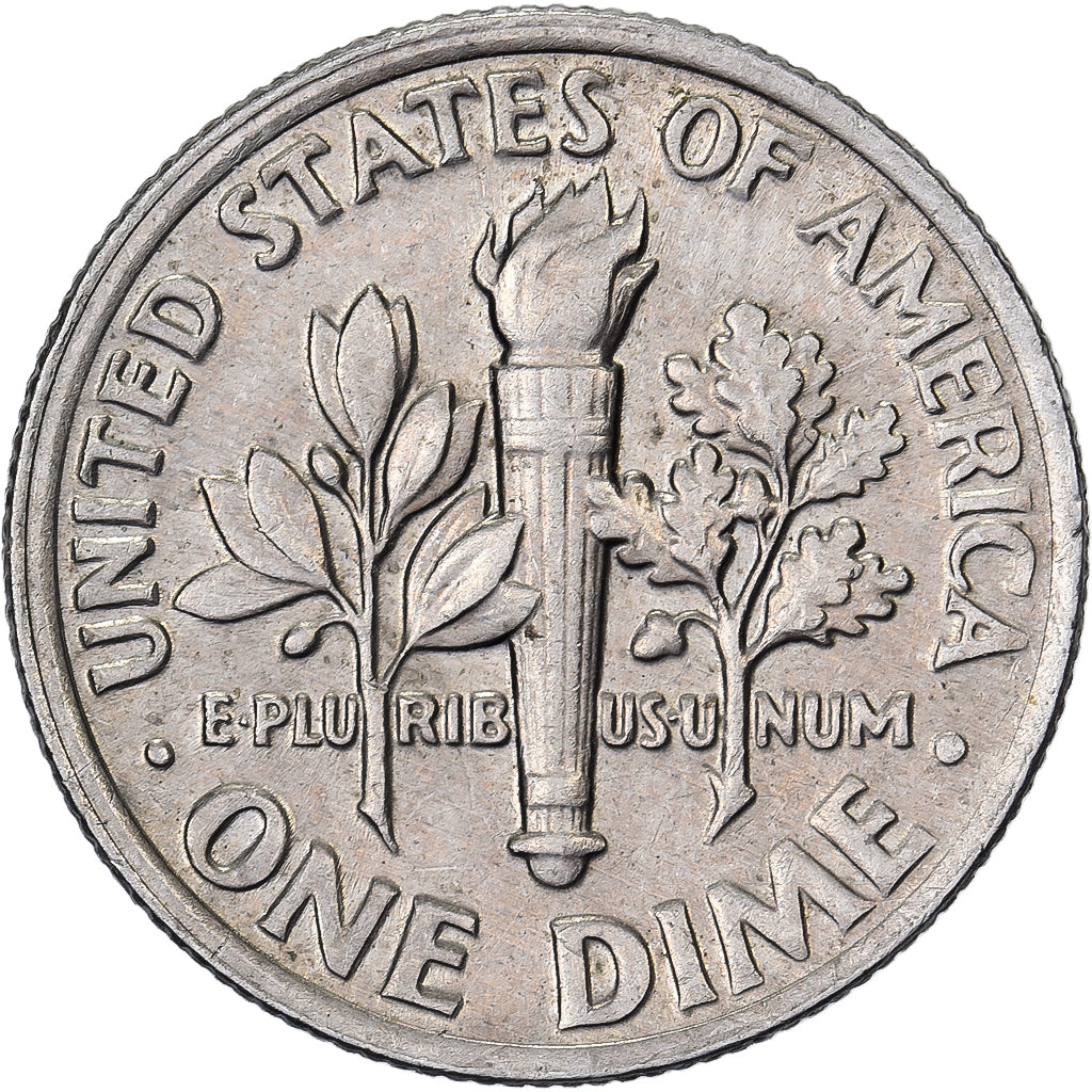Estados Unidos da América, Dime, Roosevelt Dime, 1989, U.S. Mint, Cobre