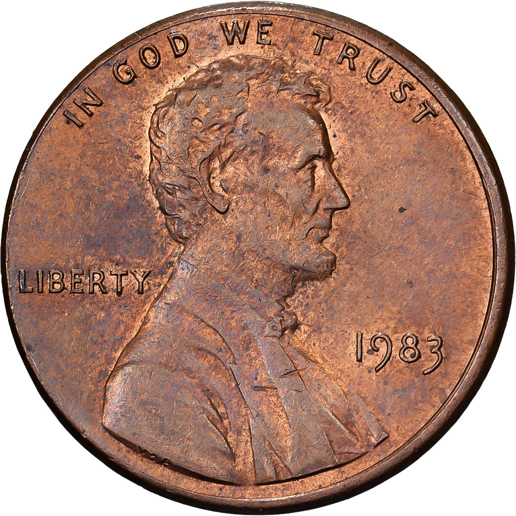 Verenigde Staten, Cent, Lincoln Cent, 1983, U.S. Mint, Copper Plated Zinc, PR