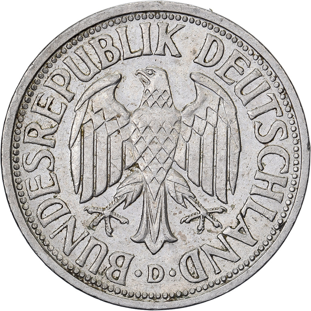 Federal Republic of Germany, Mark, 1950, Munich, Copper-nickel, EF(40-45)