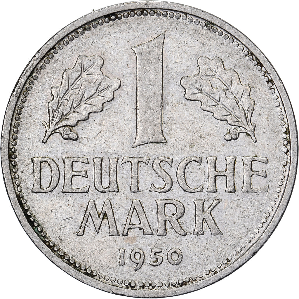Federal Republic of Germany, Mark, 1950, Munich, Copper-nickel, EF(40-45)