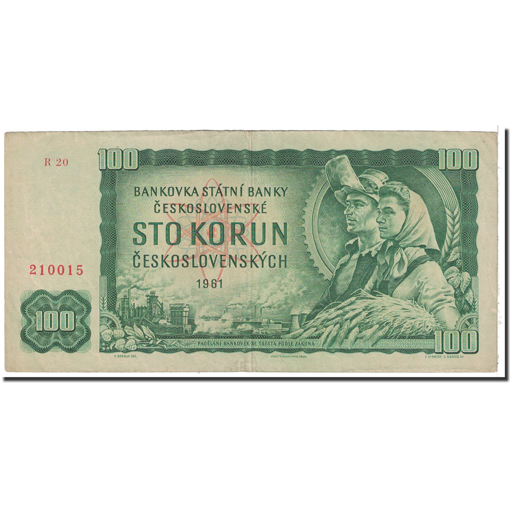Banknote, Czechoslovakia, 100 Korun, 1961, KM:91c, EF(40-45)