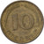 Federal Republic of Germany, 10 Pfennig, 1979, Munich, Brass Clad Steel