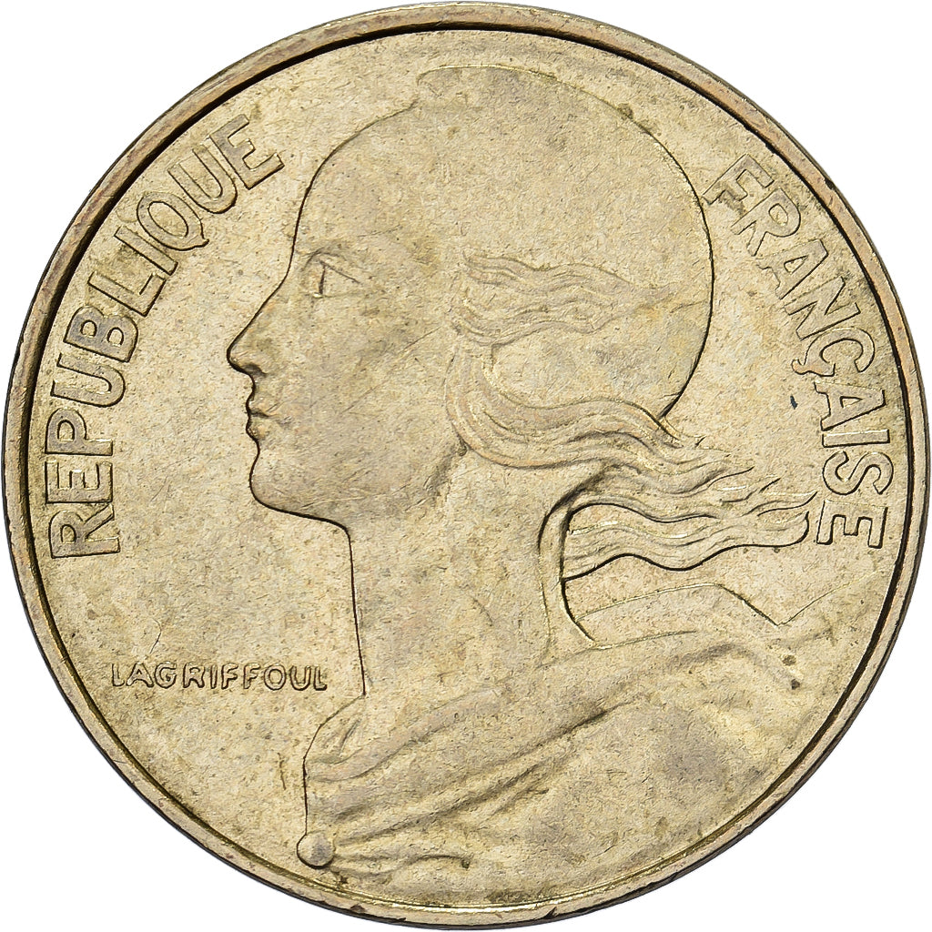 Frankrijk, 10 Centimes, Marianne, 1984, Paris, Aluminum-Bronze, ZF, Gadoury:293