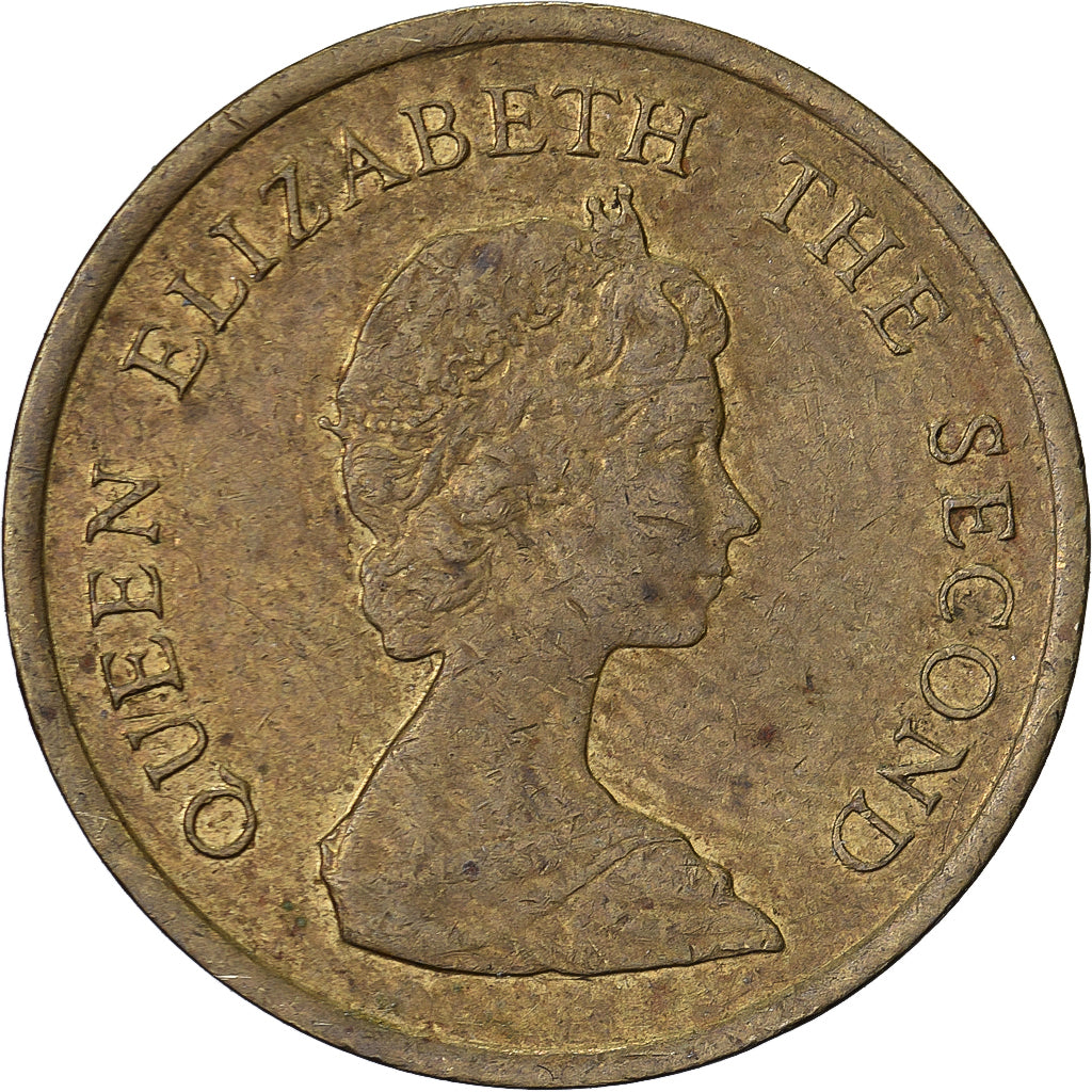 Hong Kong, Élisabeth II, 10 Cents, 1982, Nickel-Cuivre, TTB, KM:49