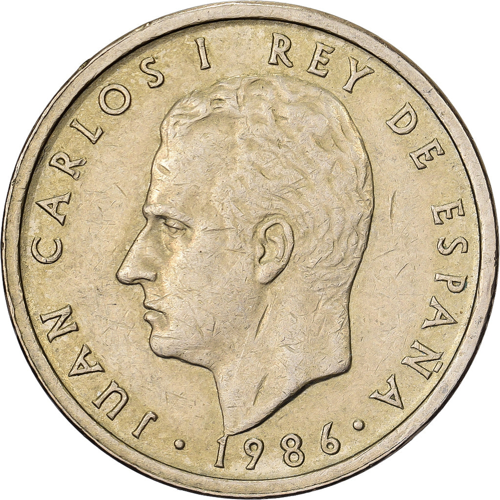 Hiszpania, Juan Carlos I, 100 Pesetas, 1986, Madrid, Aluminium-Brąz, EF(40-45)