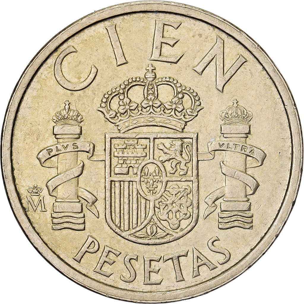 Hiszpania, Juan Carlos I, 100 Pesetas, 1986, Madrid, Aluminium-Brąz, EF(40-45)