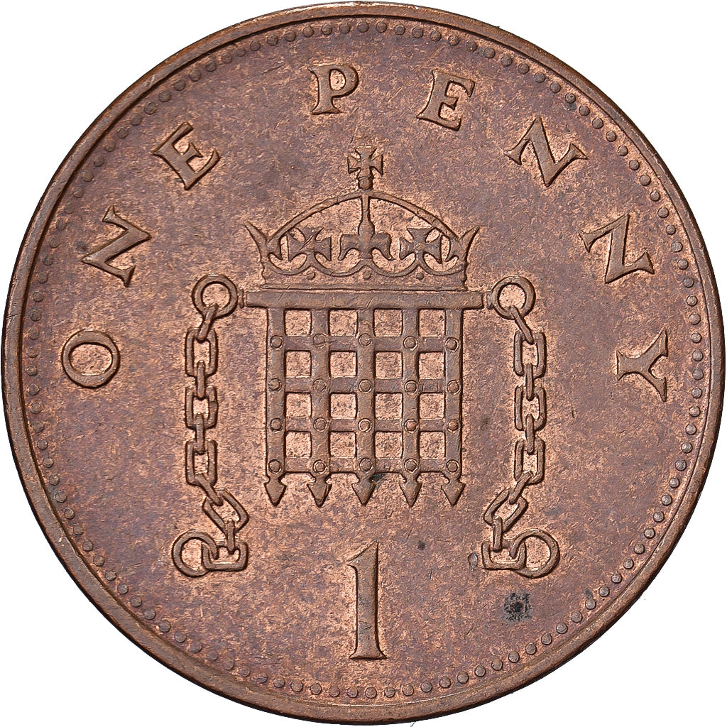 Grande-Bretagne, Élisabeth II, Penny, 1992, Cuivre plaqué acier, TTB, KM:935a