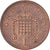 Great Britain, Elizabeth II, Penny, 1992, Copper Plated Steel, EF(40-45)