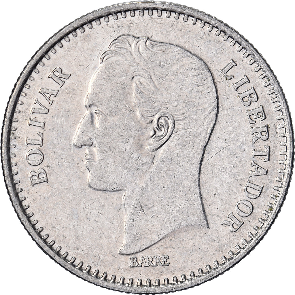 Venezuela, 25 Centimos, 1989, Nickel Clad Steel, EF(40-45), KM:50a