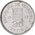 Venezuela, 25 Centimos, 1989, Nickel Clad Steel, EF(40-45), KM:50a
