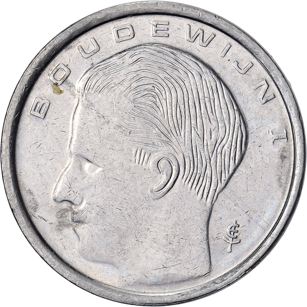 Belgium, Franc, 1991, Nickel Plated Iron, EF(40-45), KM:171