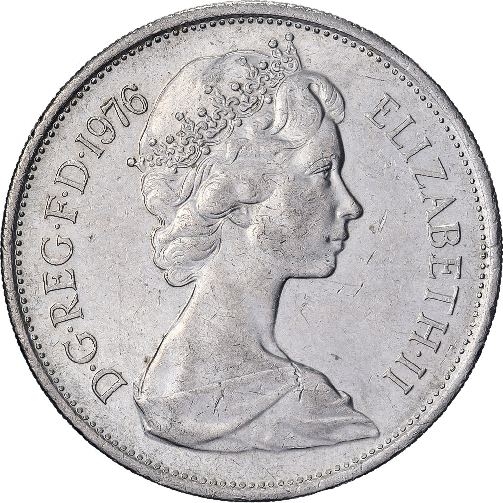 Great Britain, Elizabeth II, 10 New Pence, 1976, Copper-nickel, AU(50-53)