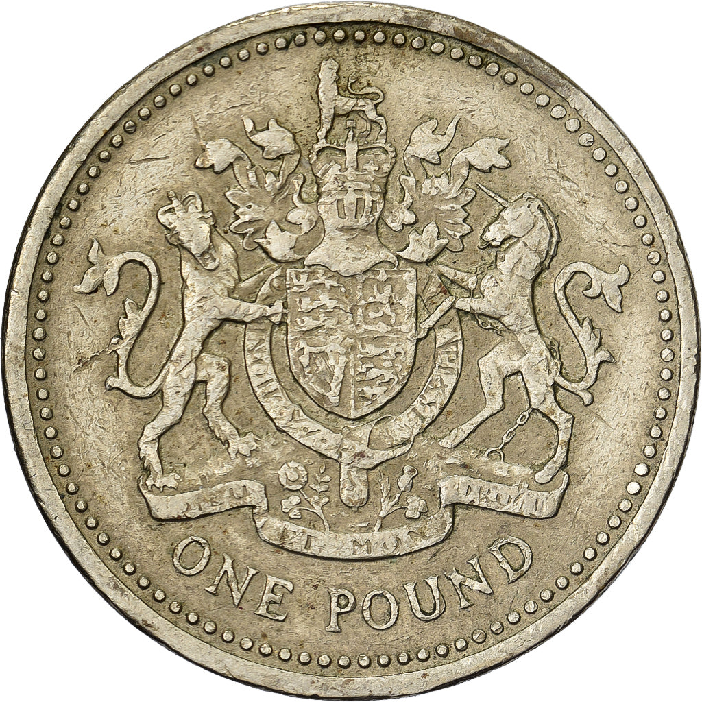 Groot Bretagne, Elizabeth II, Pound, 1993, Nickel-brass, FR+, KM:964