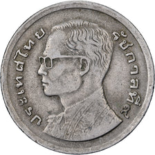 Thailand, Rama IX, Baht, 1977, Kupfer-Nickel, S+, KM:110