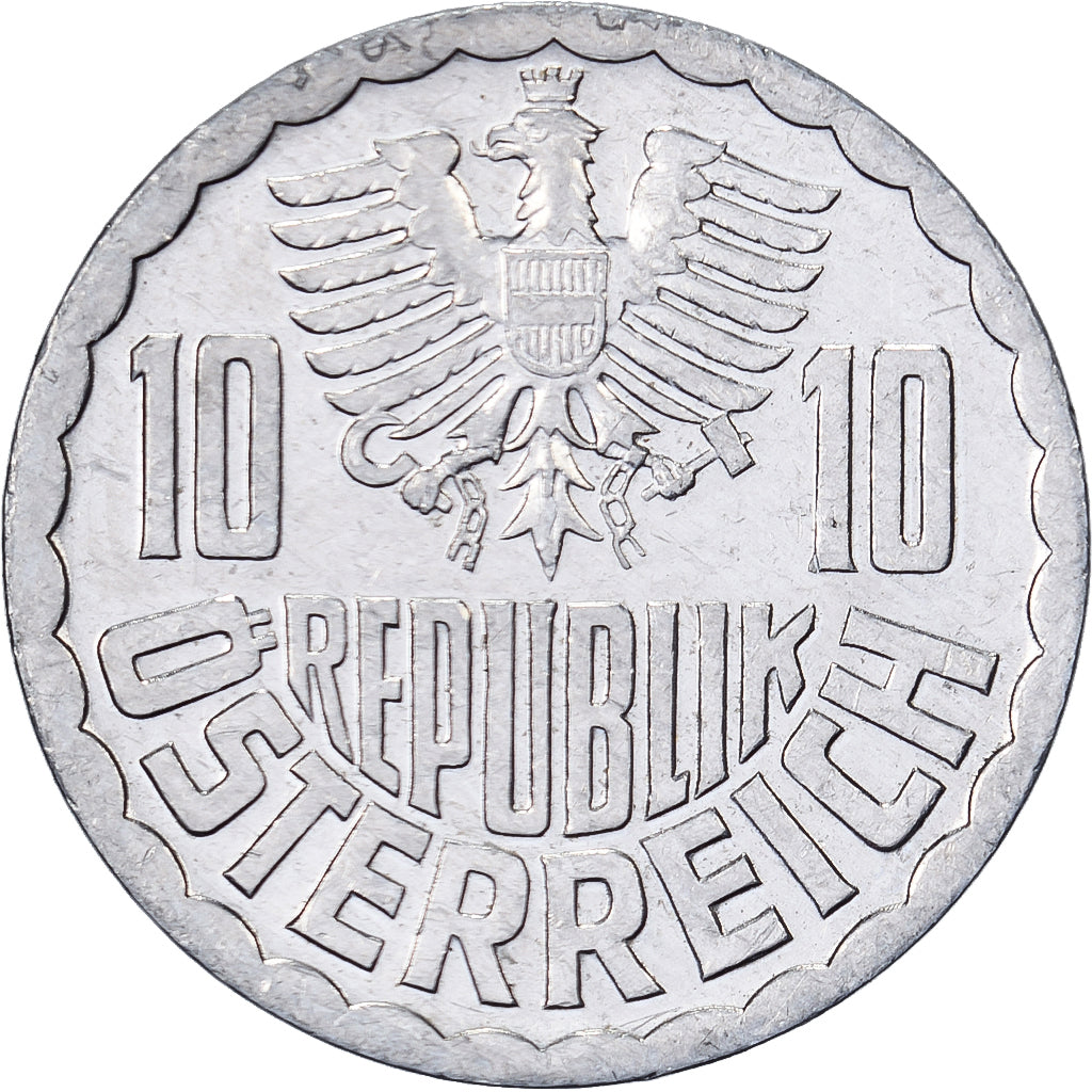 Oostenrijk, 10 Groschen, 1979, Vienna, Aluminium, ZF, KM:2878