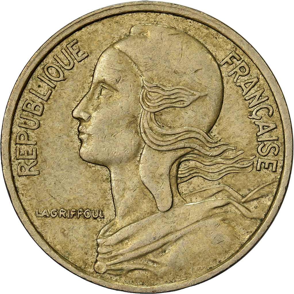 França, 5 Centimes, Marianne, 1987, Paris, Alumínio-Bronze, EF(40-45)