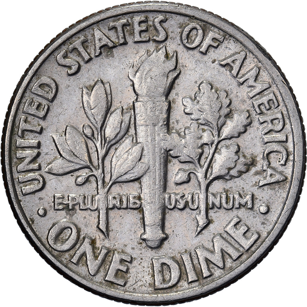 États-Unis, Dime, Roosevelt Dime, 1982, U.S. Mint, Cupronickel plaqué cuivre