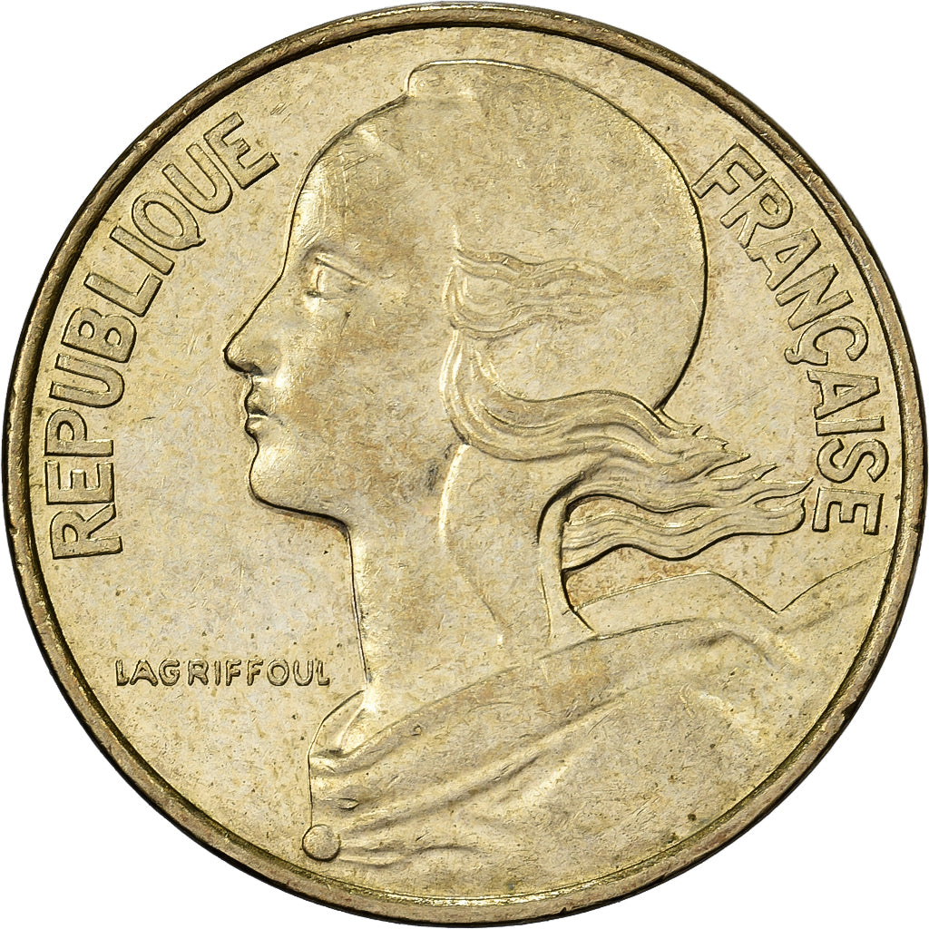 França, 10 Centimes, Marianne, 1995, Paris, Alumínio-Bronze, EF(40-45)