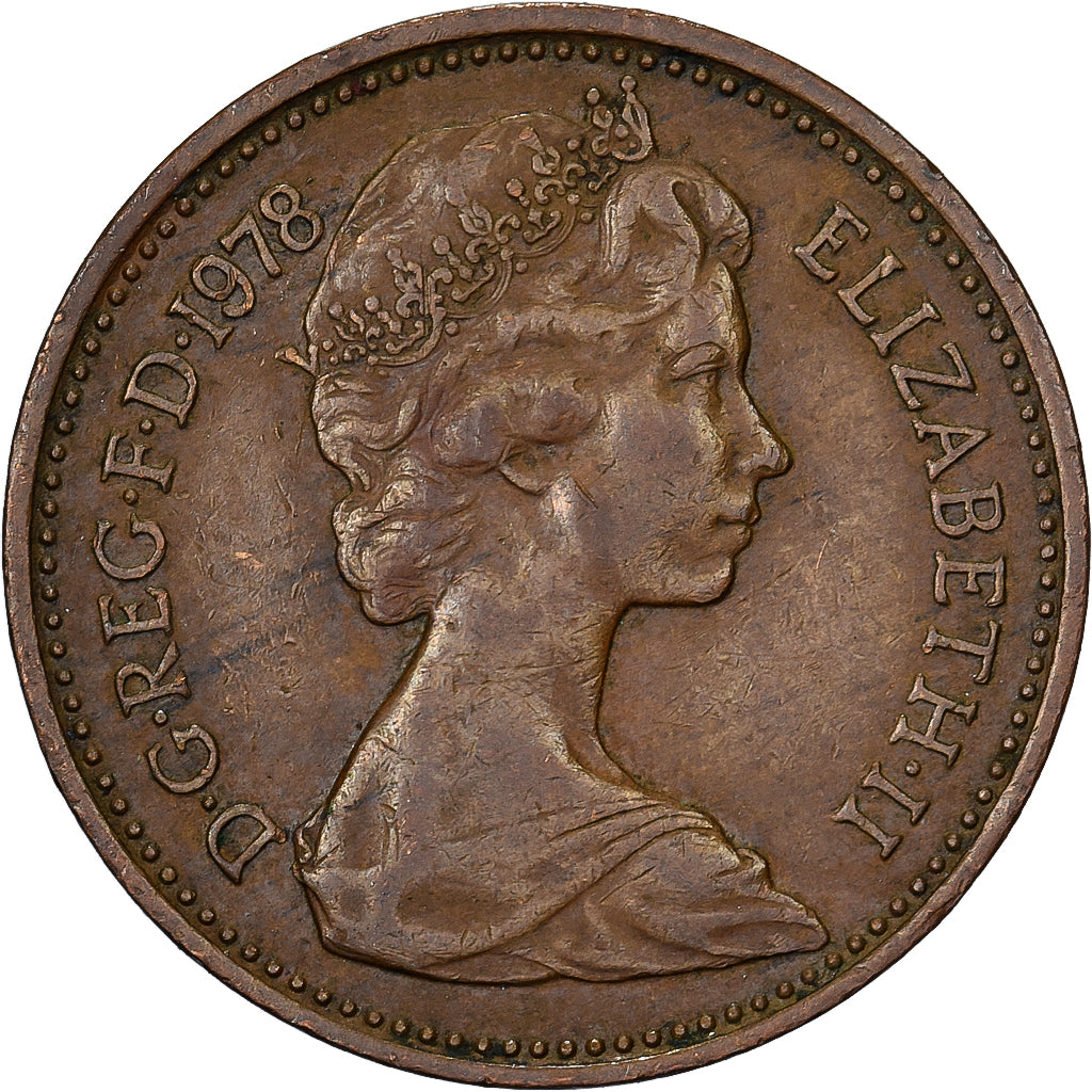 Großbritannien, Elizabeth II, New Penny, 1978, Bronze, SS, KM:915