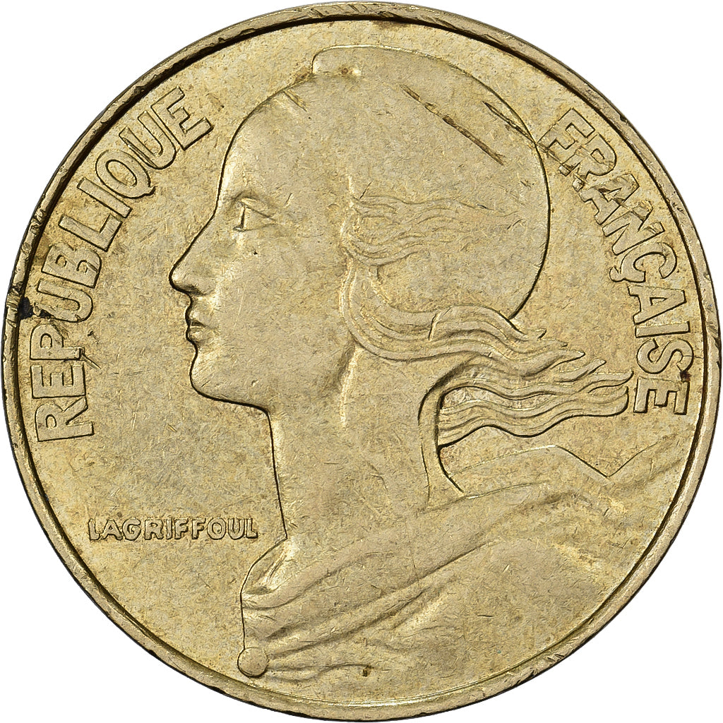 France, 20 Centimes, Marianne, 1987, Paris, Bronze-Aluminium, TTB, Le