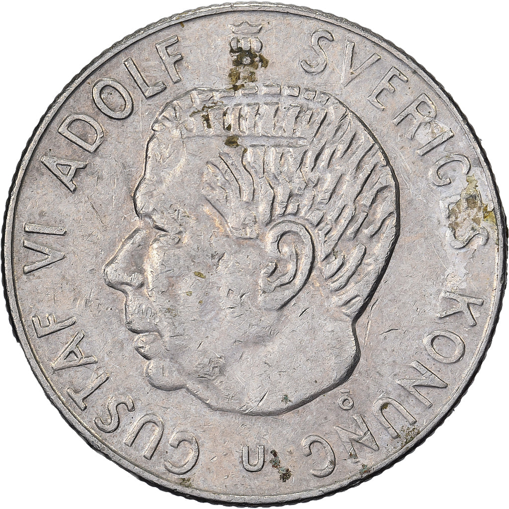 Suède, Gustaf VI, Krona, 1973, Cupronickel plaqué cuivre, TTB, KM:826a