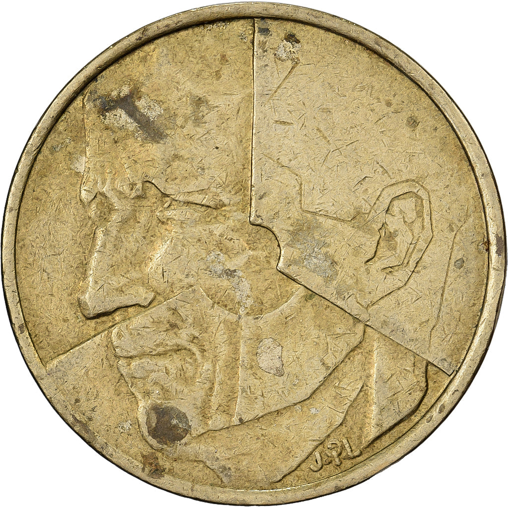 Bélgica, 5 Francs, 5 Frank, 1986, Níquel, BC+, KM:117.2