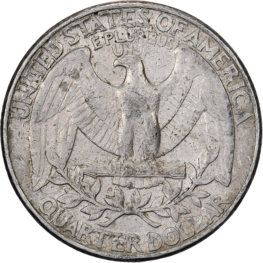 États-Unis, Quarter, Washington Quarter, 1991, U.S. Mint, Cupronickel plaqué
