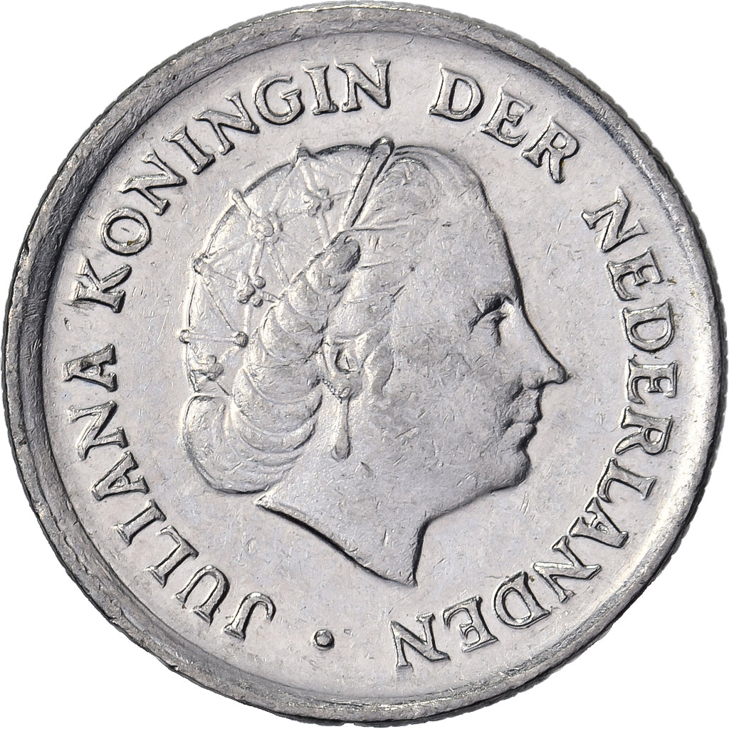 Holandia, Juliana, 10 Cents, 1978, Nikiel, AU(50-53), KM:182